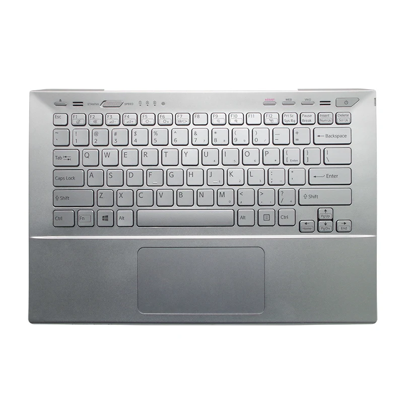 国外专用SVS13 C壳+键盘 银色 30-4-30 正面