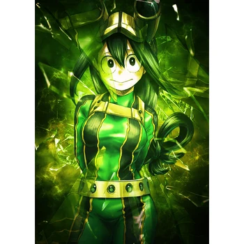 

5d Diamond Painting Wall Handmade My Hero Academia Cross Stitch Japan Cartoon Picture Home Decal Full Square Drill Embroidery