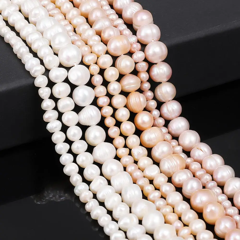 100% Natural Freshwater Pearl Beads High Quality Fine Punch Loose for DIY Women Elegant Bracelet Necklace Jewelry Making | Украшения и