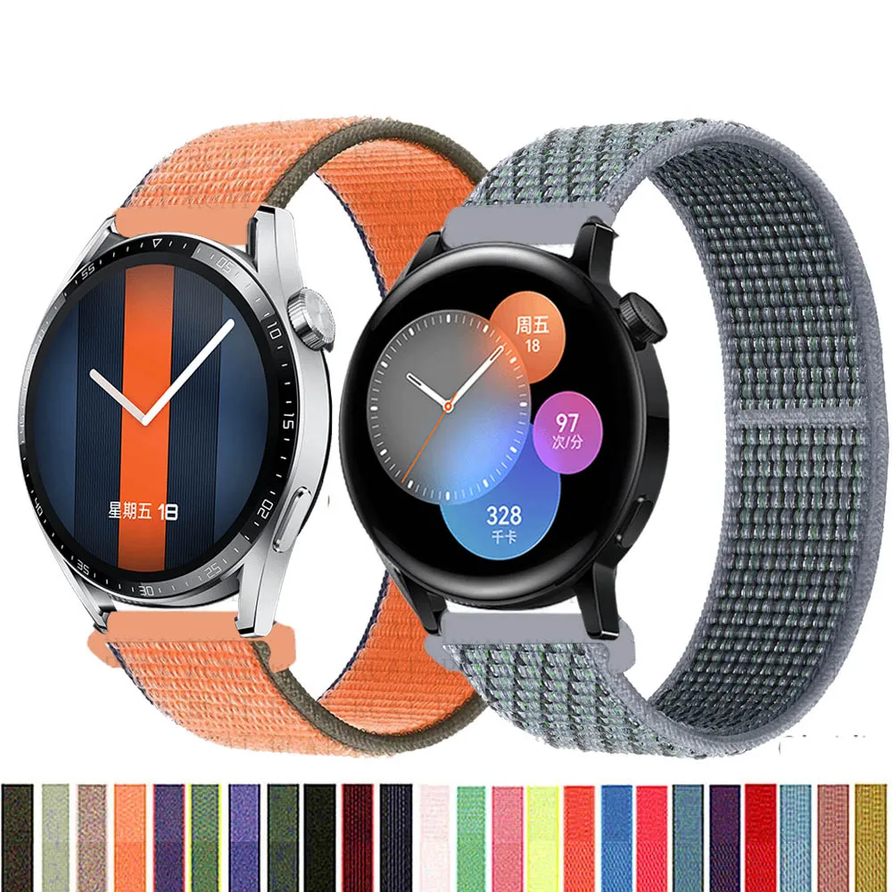 Nylon Band Strap For Huawei Watch GT 46mm 42mm Sport Loop