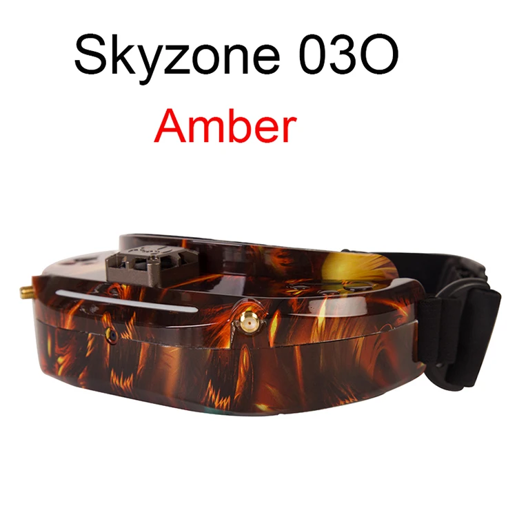Skyzone SKY03 SKY03O O светодиодный SKY03S 03O 03 S 5,8 ГГц 48CH разнообразие FPV очки поддержка OSD DVR HDMI с головой трекера вентилятор светодиодный для RC - Цвет: SKY03O Amber