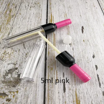 5ml pink 10/30/50 шт 4 мл 5 мл тюбик для блеска для губ трубка DIY Пластик туба для губной помады вина Форма бутылки для многоразового использования пустой блеск для губ бутылочка - Цвет: 5ml pink