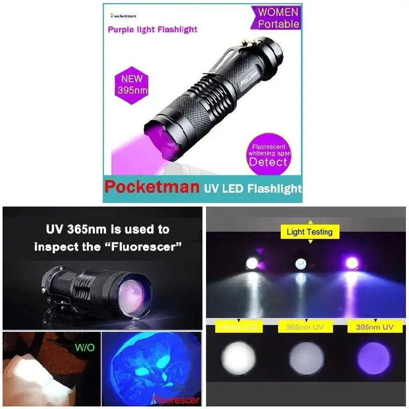 Горячая 395nm Led ультрафиолетовый фонарик свет УФ-лампа Blacklight УФ лампа для обнаружения маркера G66