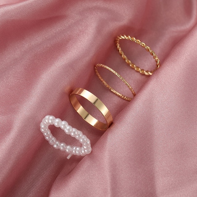 Personalized Finger Heart Ring Set for Women Gold Color 3PCS 2021 New Trendy Gift for Women Fashionable