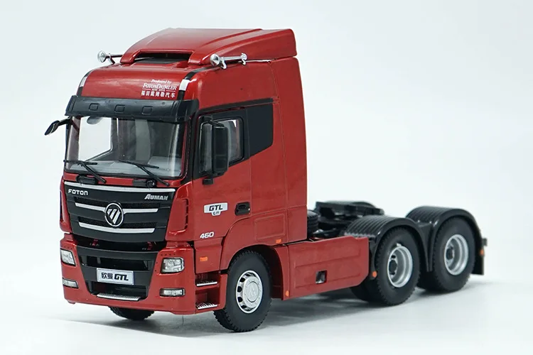 1/36 Foton производитель Daimler Foton Auman GTL 460 Трактор трейлер Красный Трактор модель трейлера