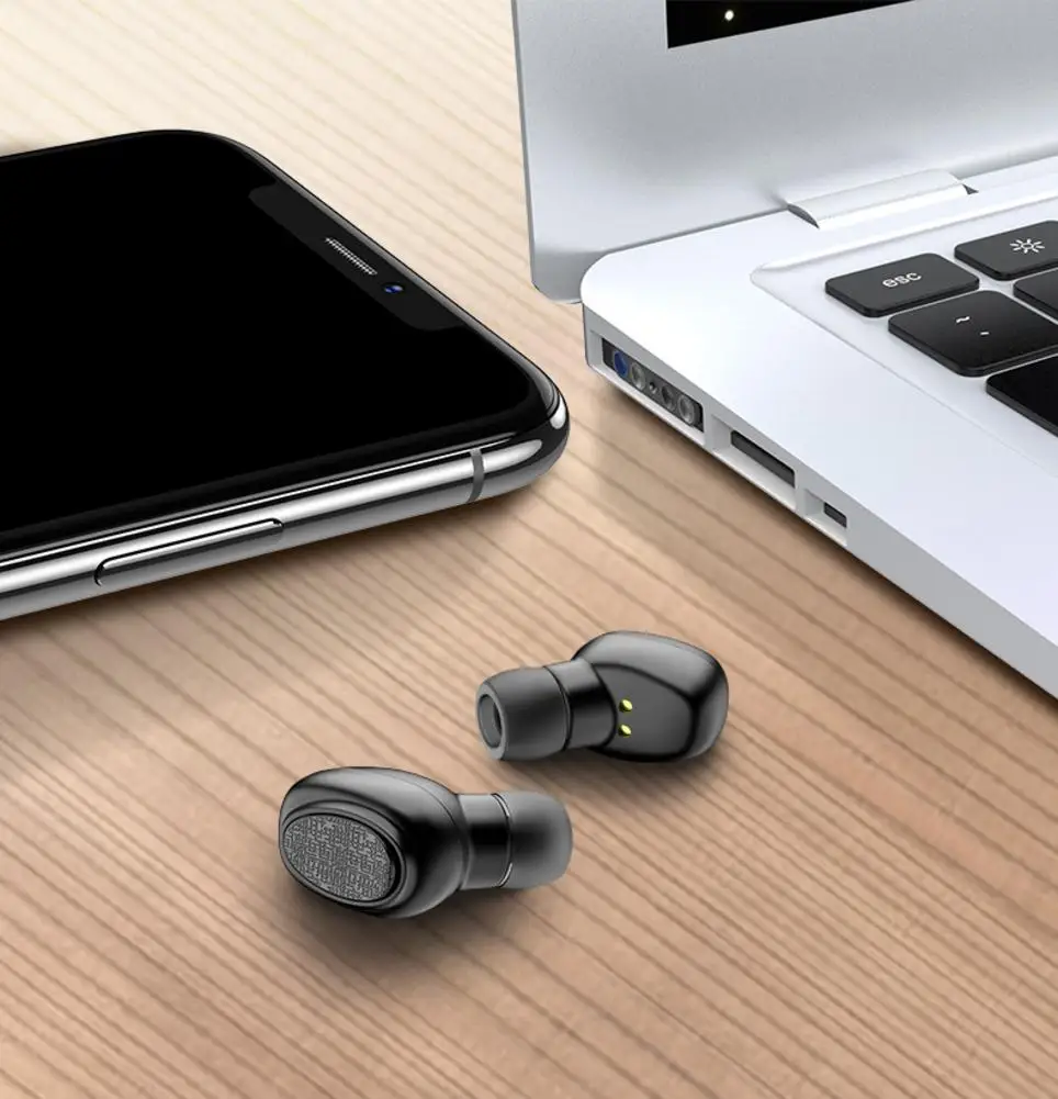 Беспроводные стерео мини-беспроводные bluetooth-наушники, автоматическое соединение с зарядным устройством, микрофон