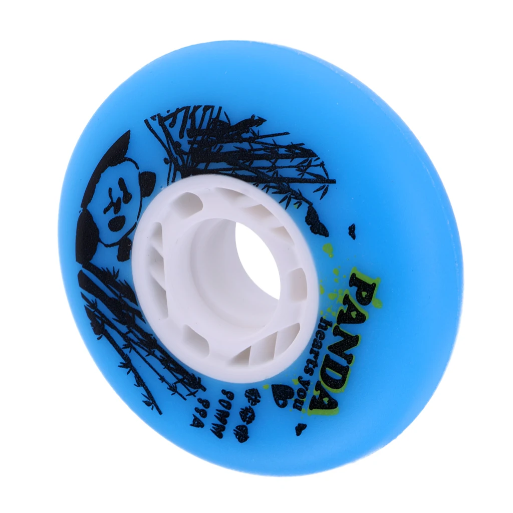 1 Piece Premium Roller Inline Skates Wheels Indoor High-strength Speed Skating Wheel Replacement Accessory Blue 72/76/80mm