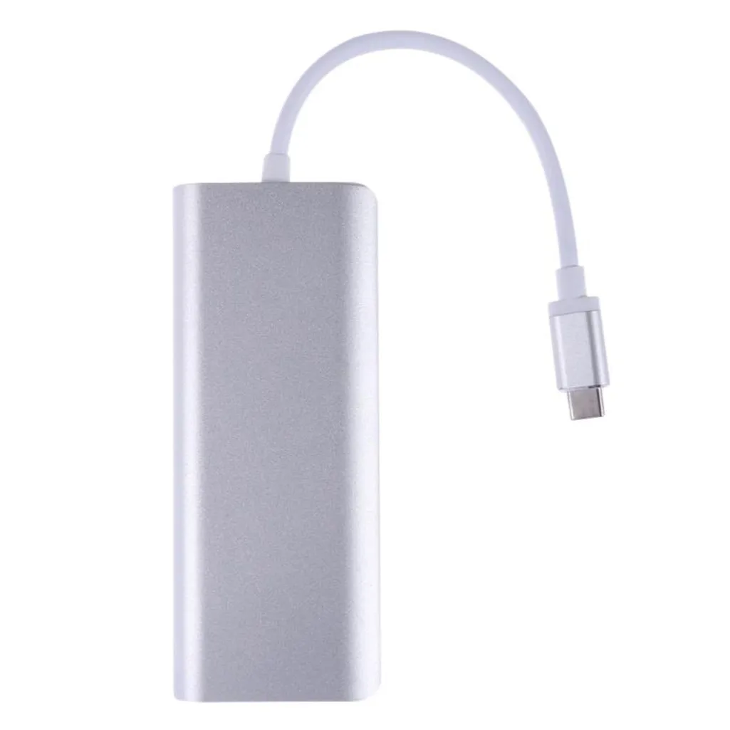 Ouhaobin 6в1 USB C концентратор адаптер тип-c к HDMI RJ45 адаптер для ноутбука для SD/TF карт-ридер для Windows 10/8/7
