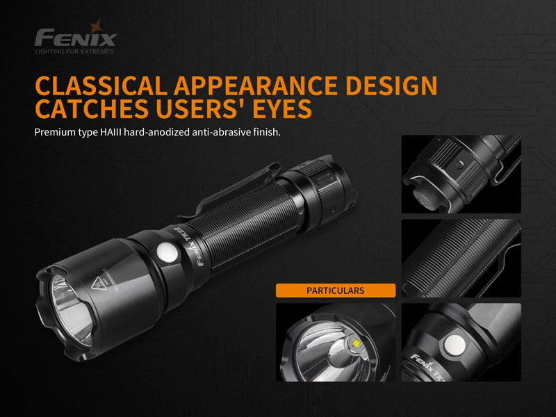 Классический Heritage Fenix TK22 V2.0 1600 люмен портативный тактический фонарик с дальностью луча 405 м