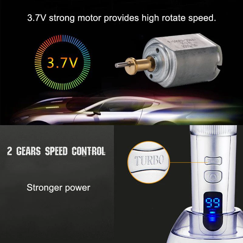 Home LCD Display Pet Dog Hair Trimmer Digital Display Hair Trimmer Desktop Charger 2-Speed Quiet