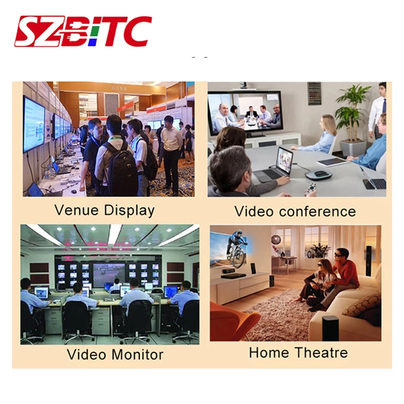 SZBITC 4K HD Матрица 8x8 1 4 в 3D Аудио EDID видео переключатель сплиттер 8 out конвертер RS232