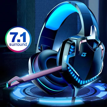 

New N20 Gaming headphones 9D bass for computer with microphone Colorful lighting e-sports headphone best Noise reduction headset