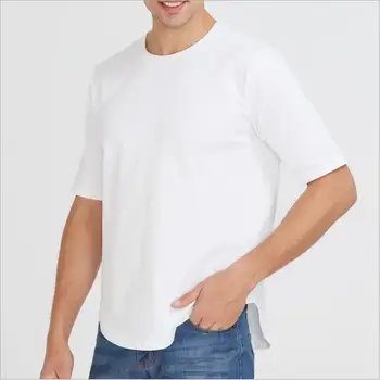 

2020 spring and summer new style man casual short sleeve cotton t shirt male trend five-sleeved solid color tshirt O-neck tops