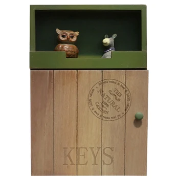 

1PC Multi-purpose Wall Hanging Key Box Decor Wall Storage Box (Dark Green)