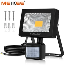 10 Вт Светодиодный светильник с датчиком движения 1000 лм супер яркий светодиодный светильник IP66 водонепроницаемый Открытый Точечный светильник для сада гаража