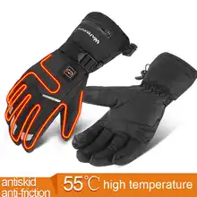 5 передач регулировка температуры мужские t электрические перчатки с подогревом зимний пух 2 размера для женщин/мужчин Открытый скалолазание Велоспорт катание на лыжах теплые