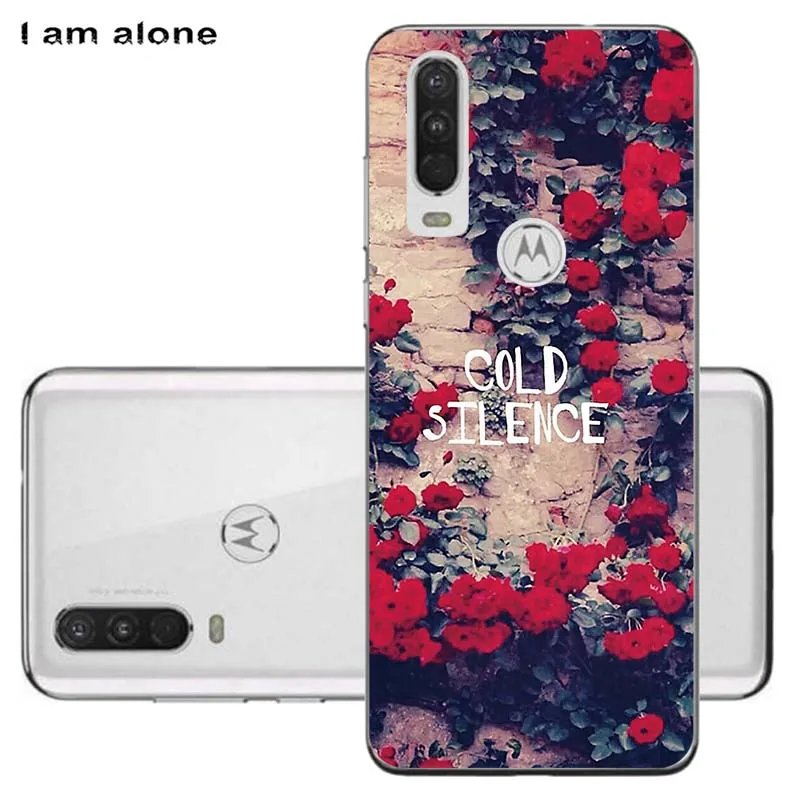 Чехлы для телефонов Motorola One Action/One Vision 6,3 дюйма мягкие сумки из ТПУ чехол для мобильного телефона с мультяшным принтом - Цвет: Solf TPU HH12