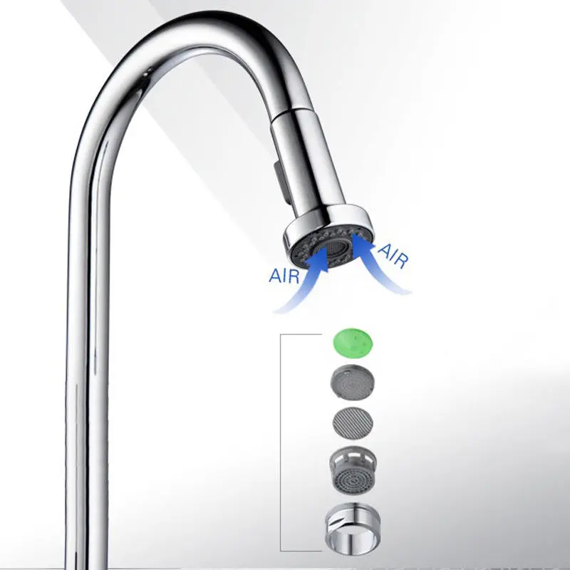 

Swivel Spray Spout Kitchen Sink Retractable Faucet Hot & Cold Mixer Tap