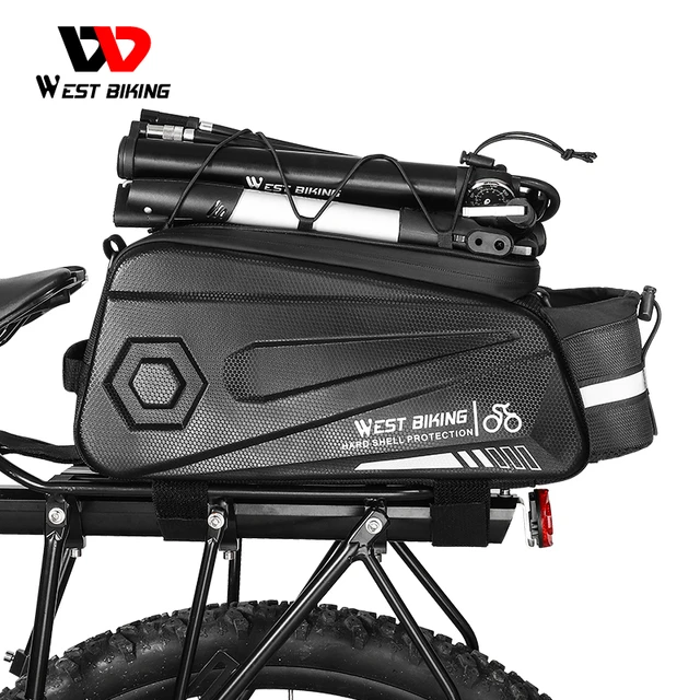 Batı bisiklet çok fonksiyonlu bisiklet arka koltuk çantası su geçirmez  yansıtıcı MTB bisiklet gövde kargo taşıyıcı elektrikli bisiklet çantaları -  AliExpress