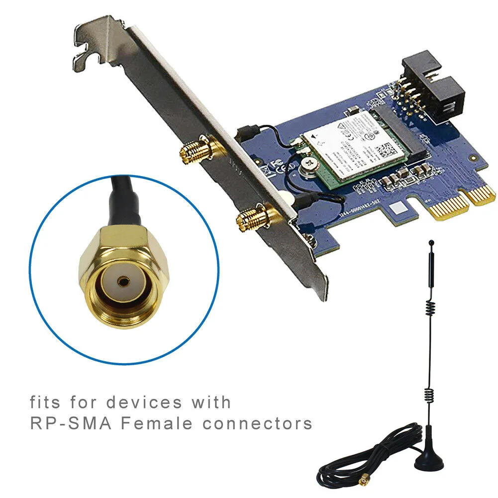 

12dBi Antenna RP-SMA 2.4GHz/5GHz WiFi Dual-Band For Wireless IP Camera