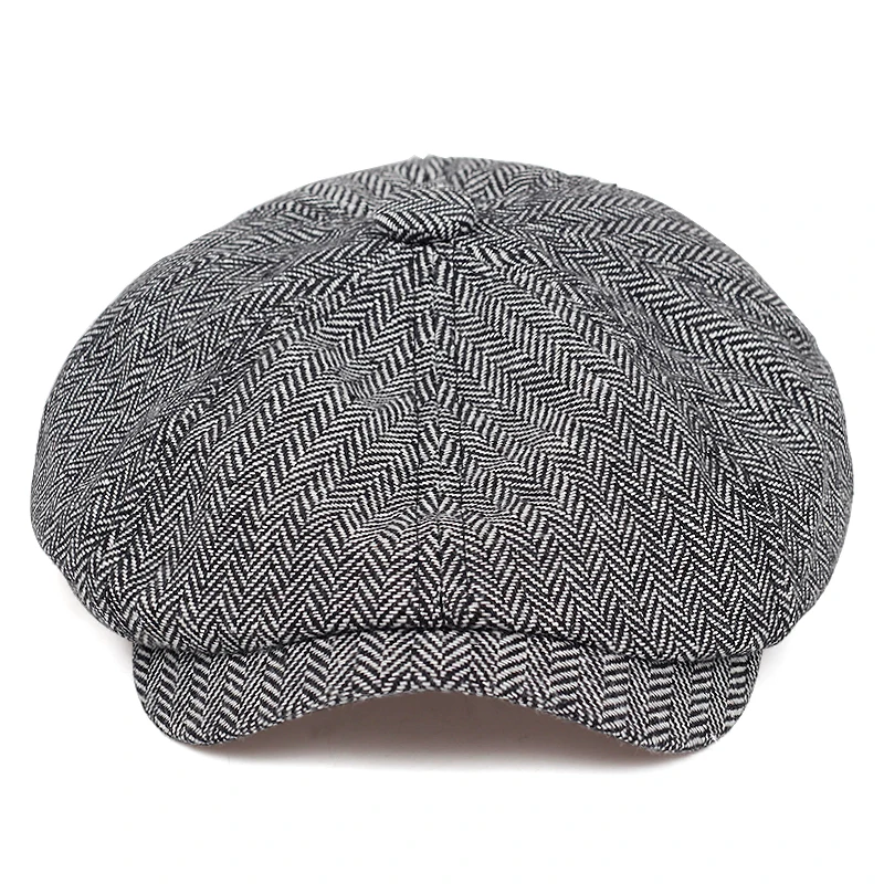 Новая мода коричневый плед берет шляпа мужская хлопок% хип-хоп шапки осень и зима уличная Кепка для отдыха высококачественные кепки