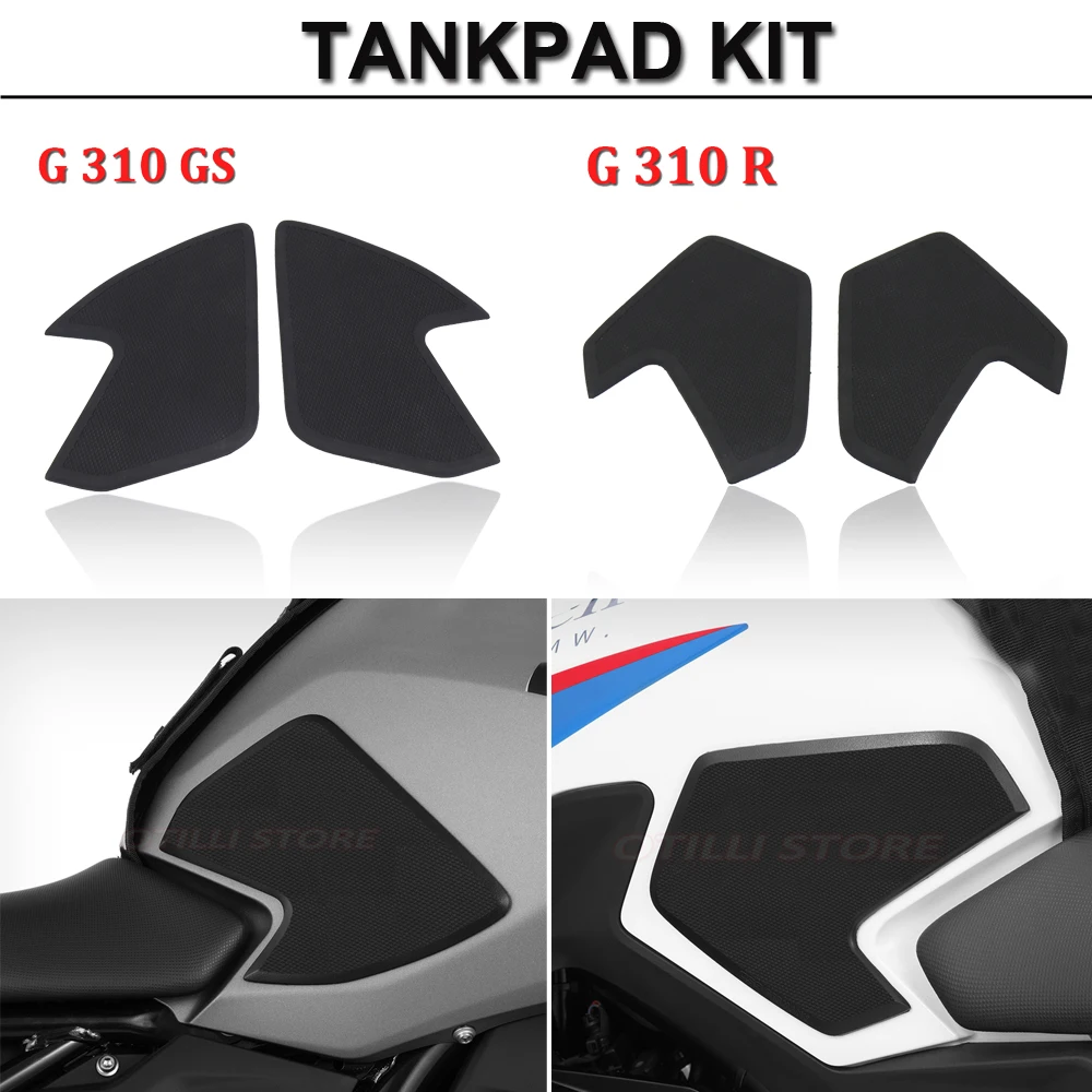 

New Side Fuel Tank Pads Protector Stickers Decal Gas Knee Grip Traction Pad Side Sticker For BMW G310GS G 310 GS G310R G 310 R