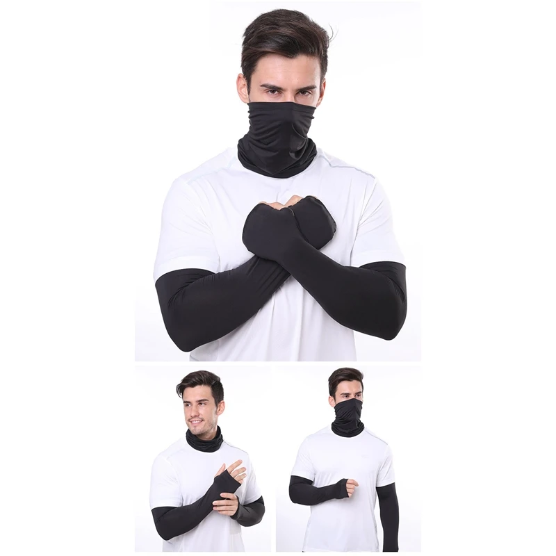 ο 1 Set Sun UV Protection Neck Gaiter ũ    ŷ Ŭ ī Face Shield Outdoor Sport Bandana
