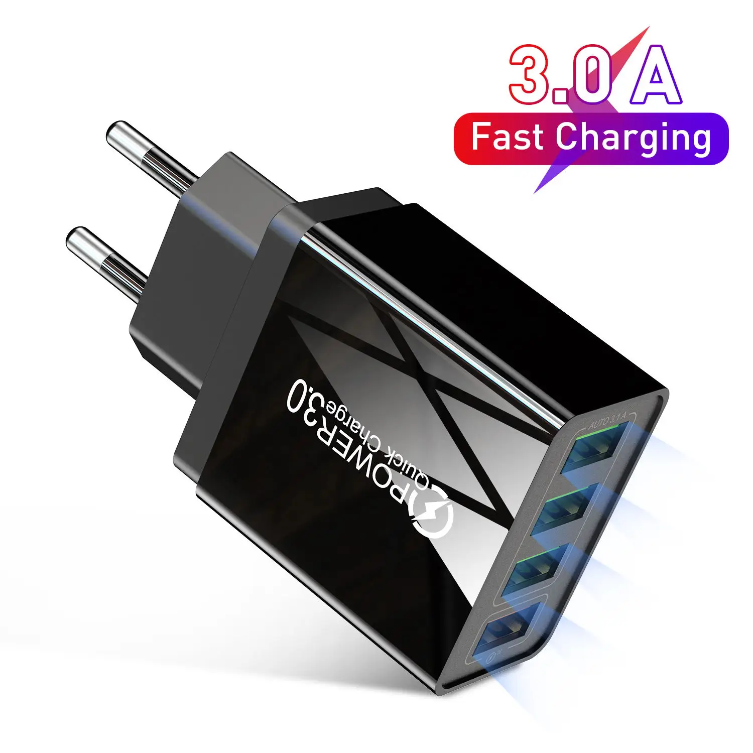 Lovebay чехол 4 usb зарядное устройство быстрое для путешествий на перезарядку