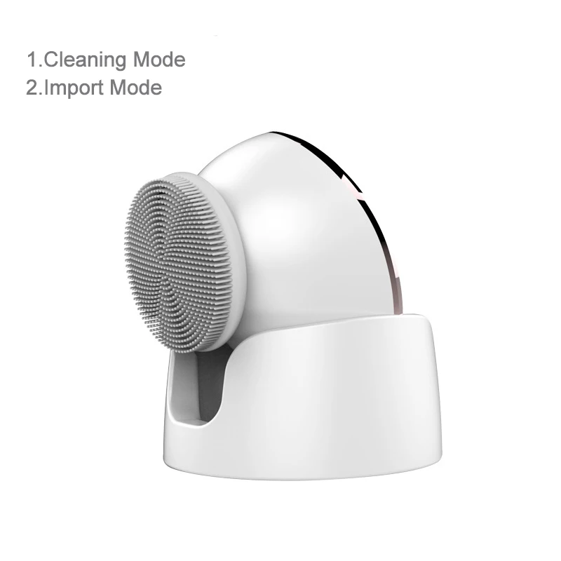 New Electric Silicone Brush Wash Instrument Cleansing Artifact Multi-function Import Pore Cleaner Thermal | Красота и здоровье