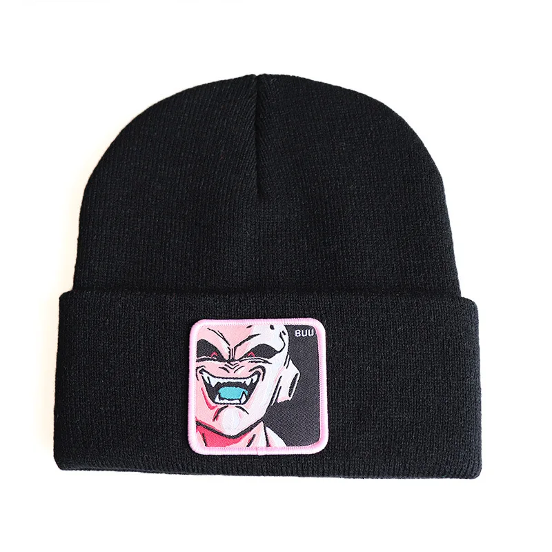 CDFMZ525 style 11 Новинка Осень Зима японский аниме мультфильм вышивка Dragon Ball BUU вязаная шапка уличная шапочки для мужчин и женщин Skullies - Цвет: CDFMZ525 style 11