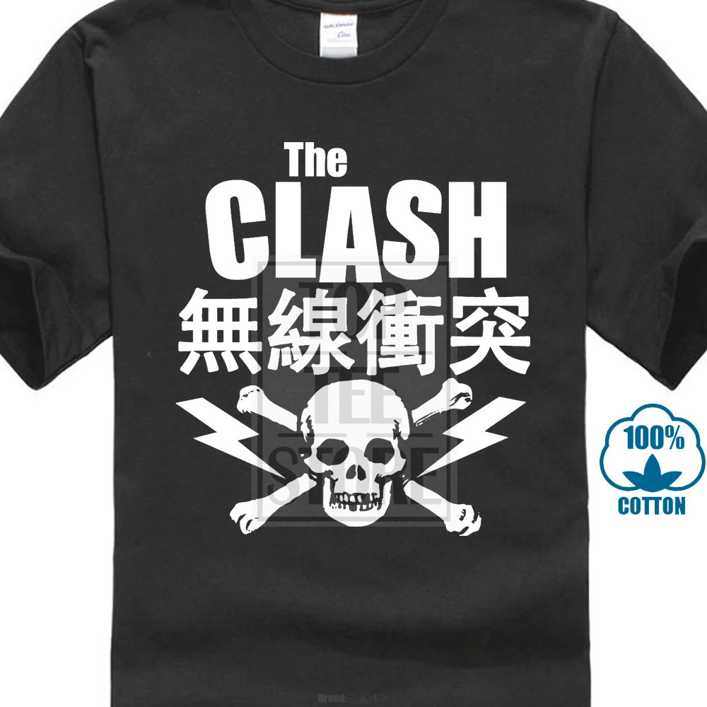 Мужская черная футболка с болтами The Clash Bolt S 3Xl 015991|Футболки| |