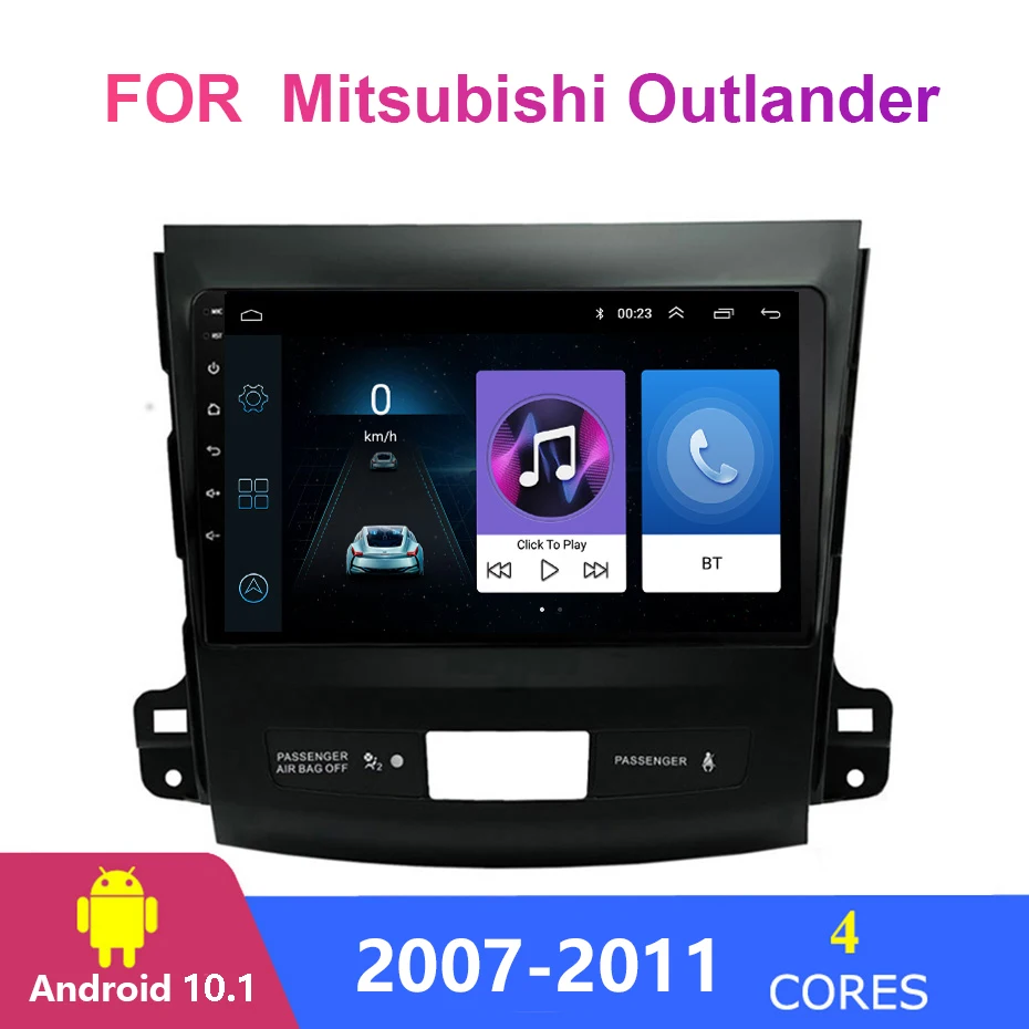 2din Android 10.1 Car Radio Multimedia Player Autoradio for Mitsubishi Outlander 2006-2008 2009 2010 2011 2012 Navigation GPS | Автомобили