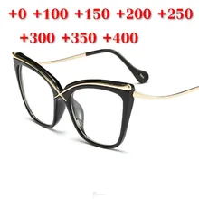 Синие световые блокирующие очки для чтения мужские дальнозоркие винтажные прогрессивные многофокусные очки женские модные кошачьи очки Diopter NX