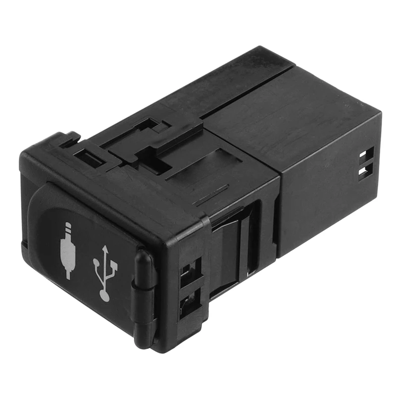Автомобильный AUX USB порт адаптер Jack авто для Toyota Rav4 Camry для Yaris для Corolla Avalon 86190-0R010 пластик черный