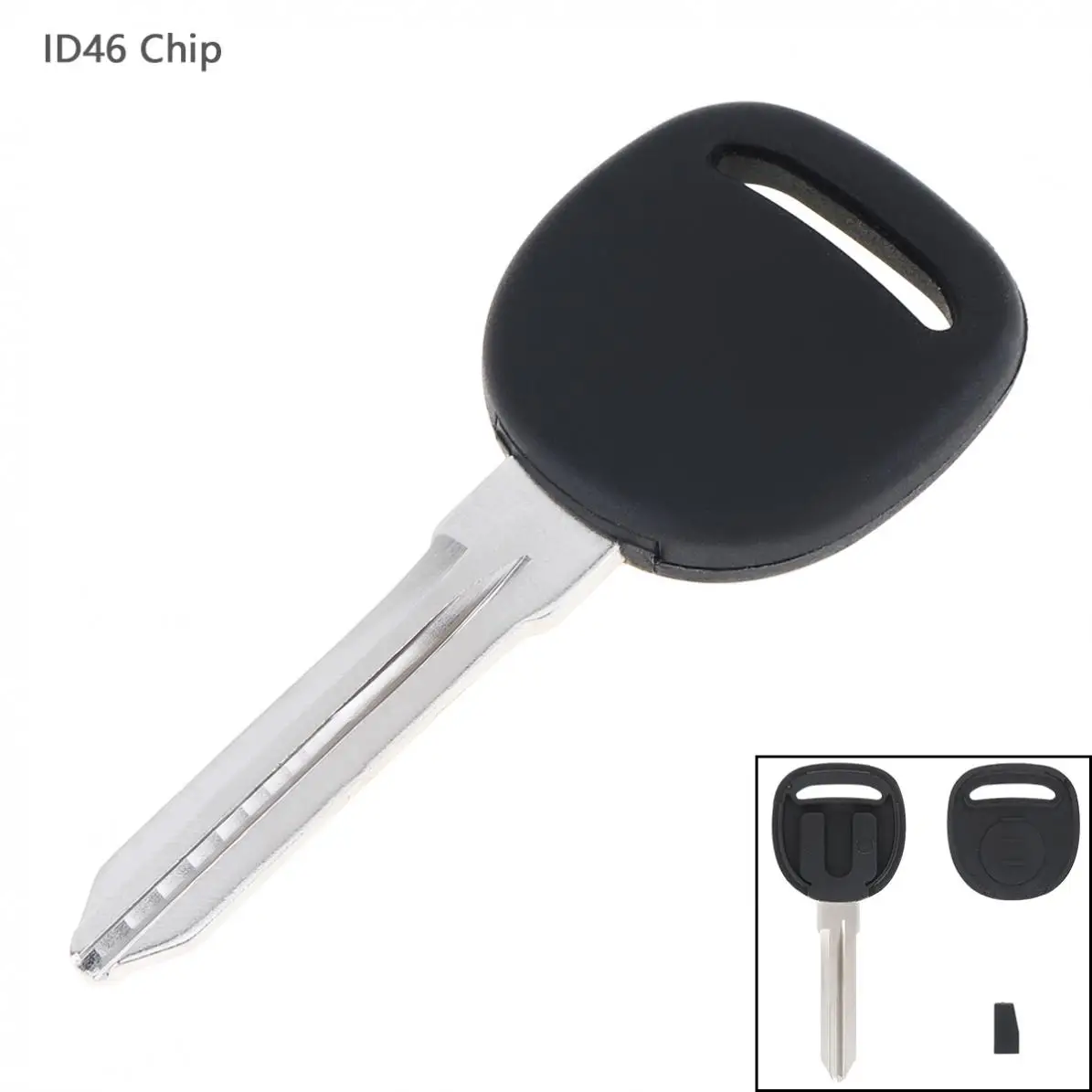 1 шт. Черный Сменный транспондер ключ зажигания неограненное лезвие пустой с