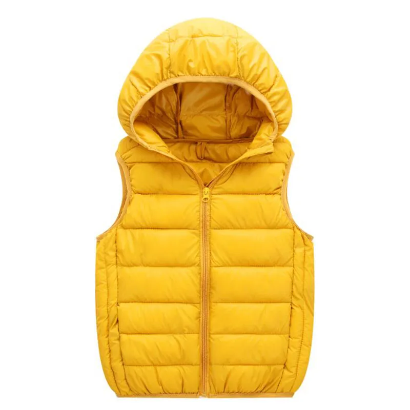New Children Down Vest Fashion Boys Girls Keep Warm Baby Cotton Clothes Autumn Winter Kids Clothing Big oy Vest