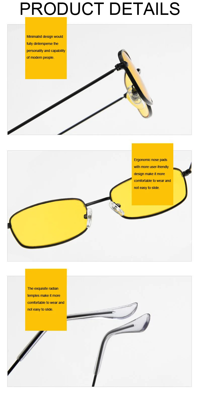 Rectangular Sunglasses For Women Retro Vintage Designer Style_voghion.com