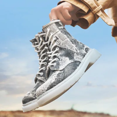 

Fashion Girls Printing Motorcycle Short Boots Women Flat Military Shoes Genuine Leather Casual Ladies Low Heel Snow Boots