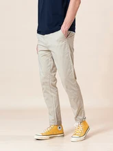 SIMWOO 2021 primavera novedad de verano Pantalones Slim Fit Tapered hombres lavado de enzimas clásica Chinos básicos de talla grande pantalones SJ150482