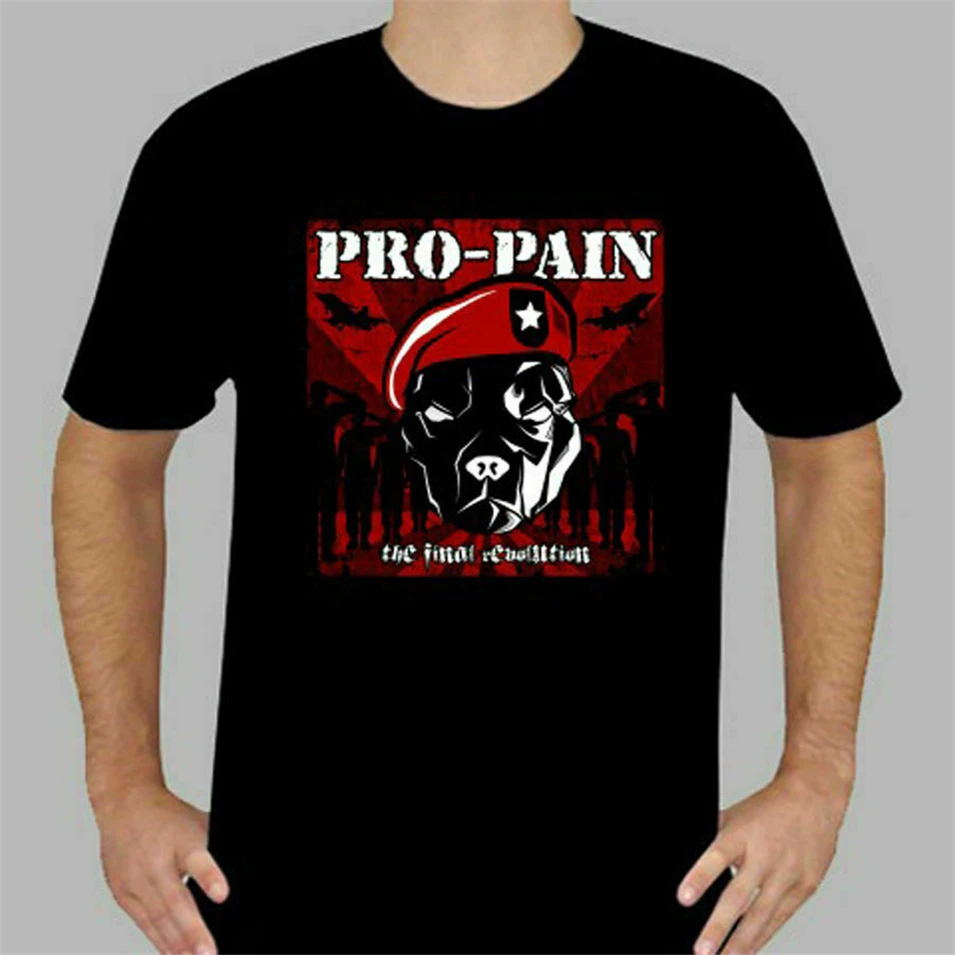 Neu 2560 Pro Pain The Final Revolution Логотип рок группы футболка Повседневная Уличная