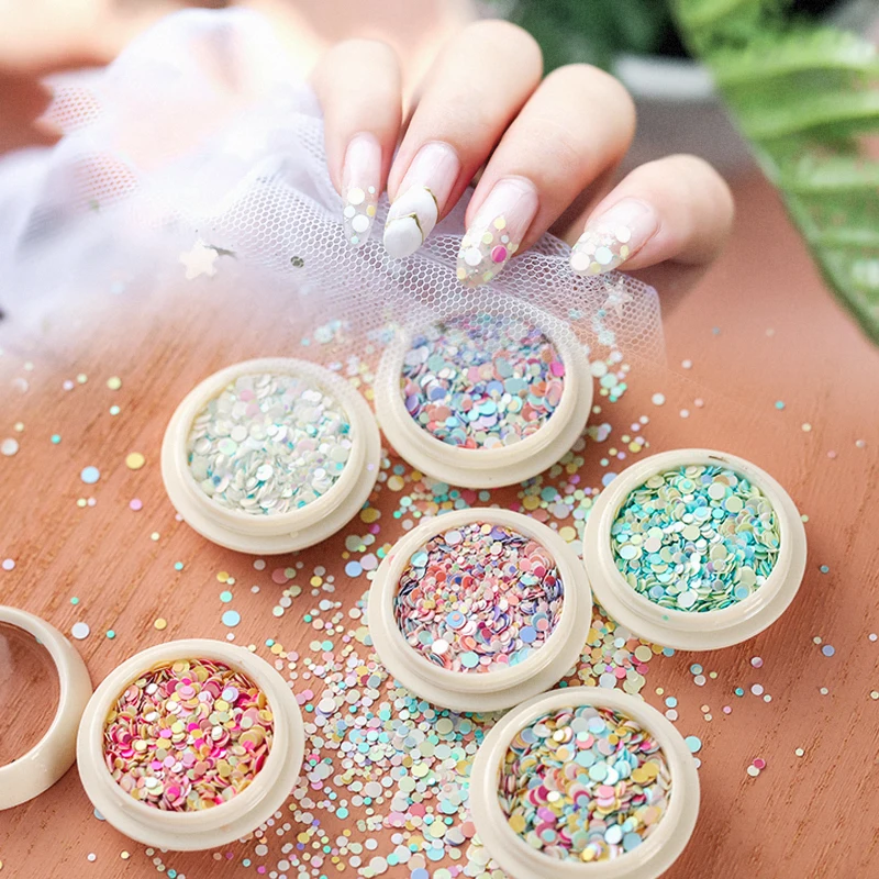 

1box Colorful Nail Art Glitter Mix Nail Sequins Hexagon Acrylic Glitter Mixes Nail Sequins Colorful Glitter Nail Art Decorations