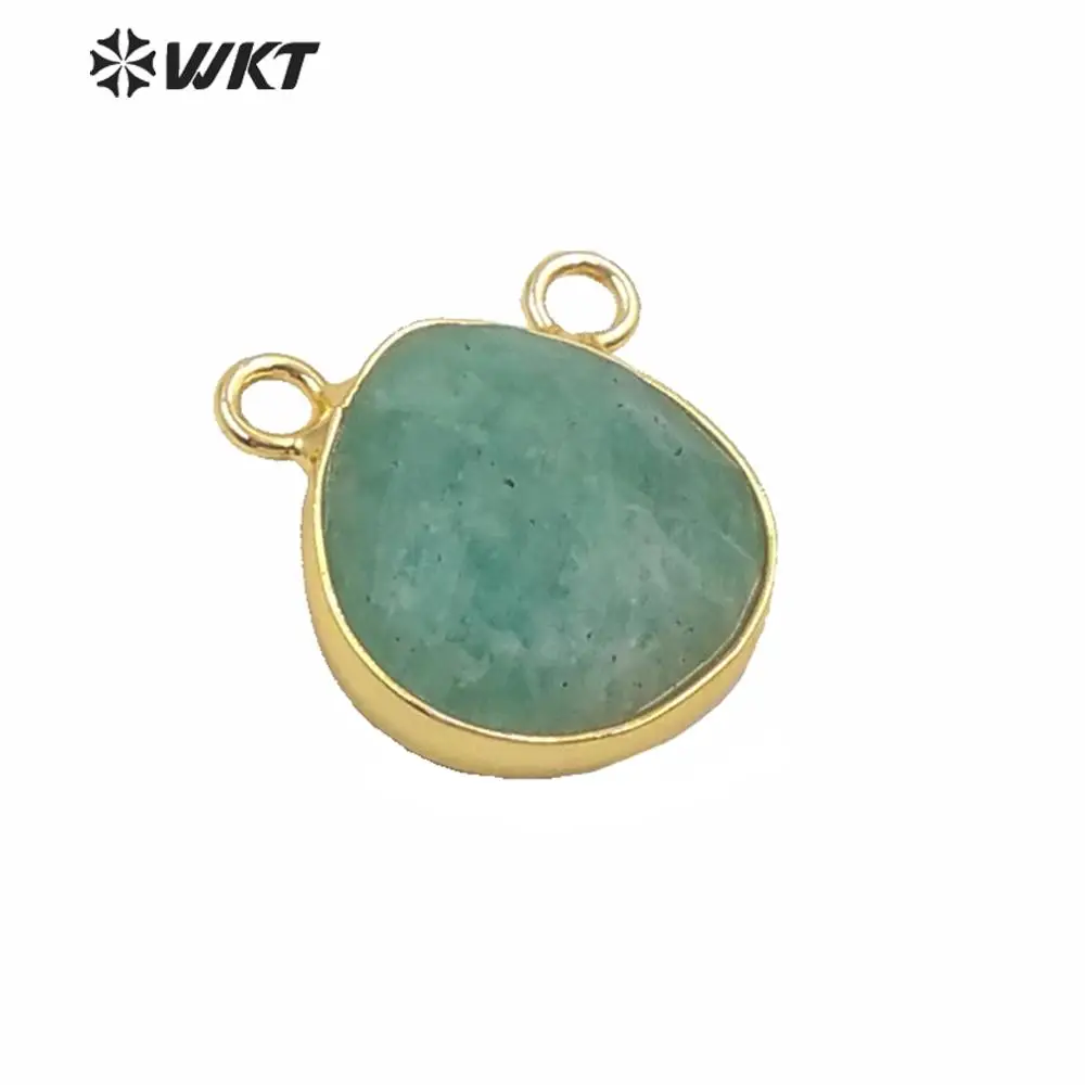 

WT-P1547 women tiny double faceted tiny water drop pendant gold bezel setting small size natural stone pear shape pendants