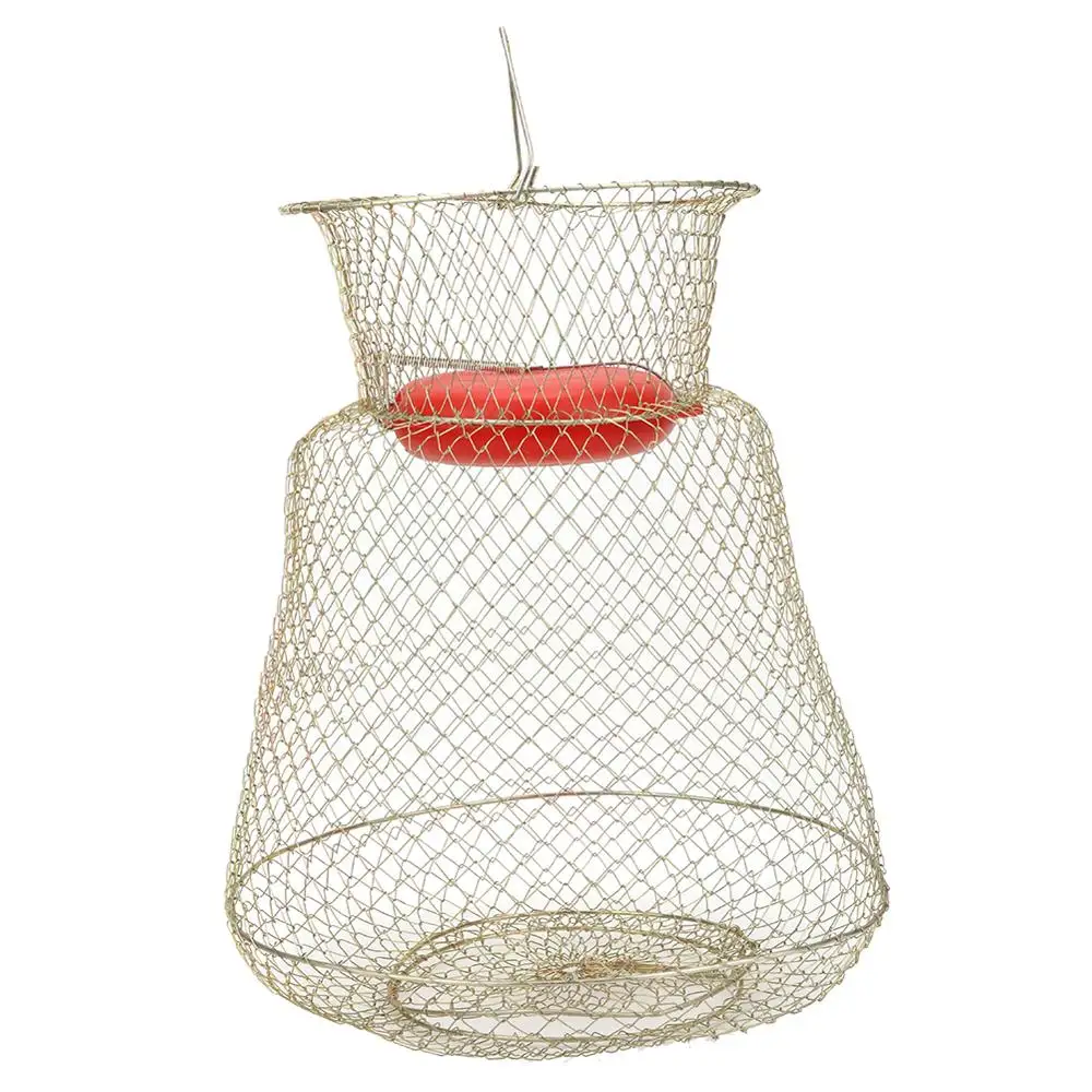 Mini Fishing Fish Net Collapsible Cage Keeper Mesh Holder Outdoor Accessories 