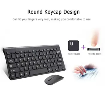 

Ultra-thin Mini Wireless Keyboard And Mouse Set Bluetooth Keyboard For Ipad Phone Tablet Rubber Keycaps Rechargeable Keyboard