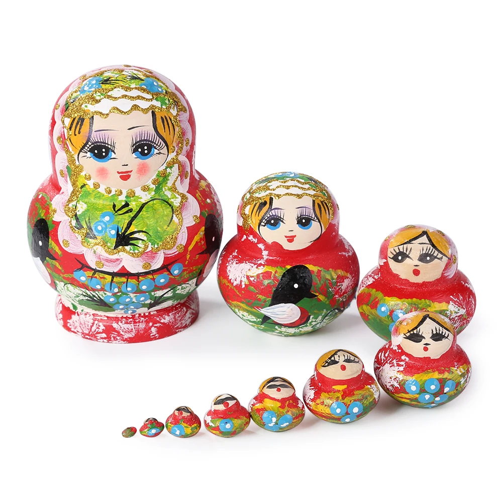 raggedy ann doll 10-Layers Houten Russian Nesting Doll Matryoshka Poppen Voor Kinderen Brithday Geschenken Home Decor Poupée De Nidification Russ cloe bratz doll