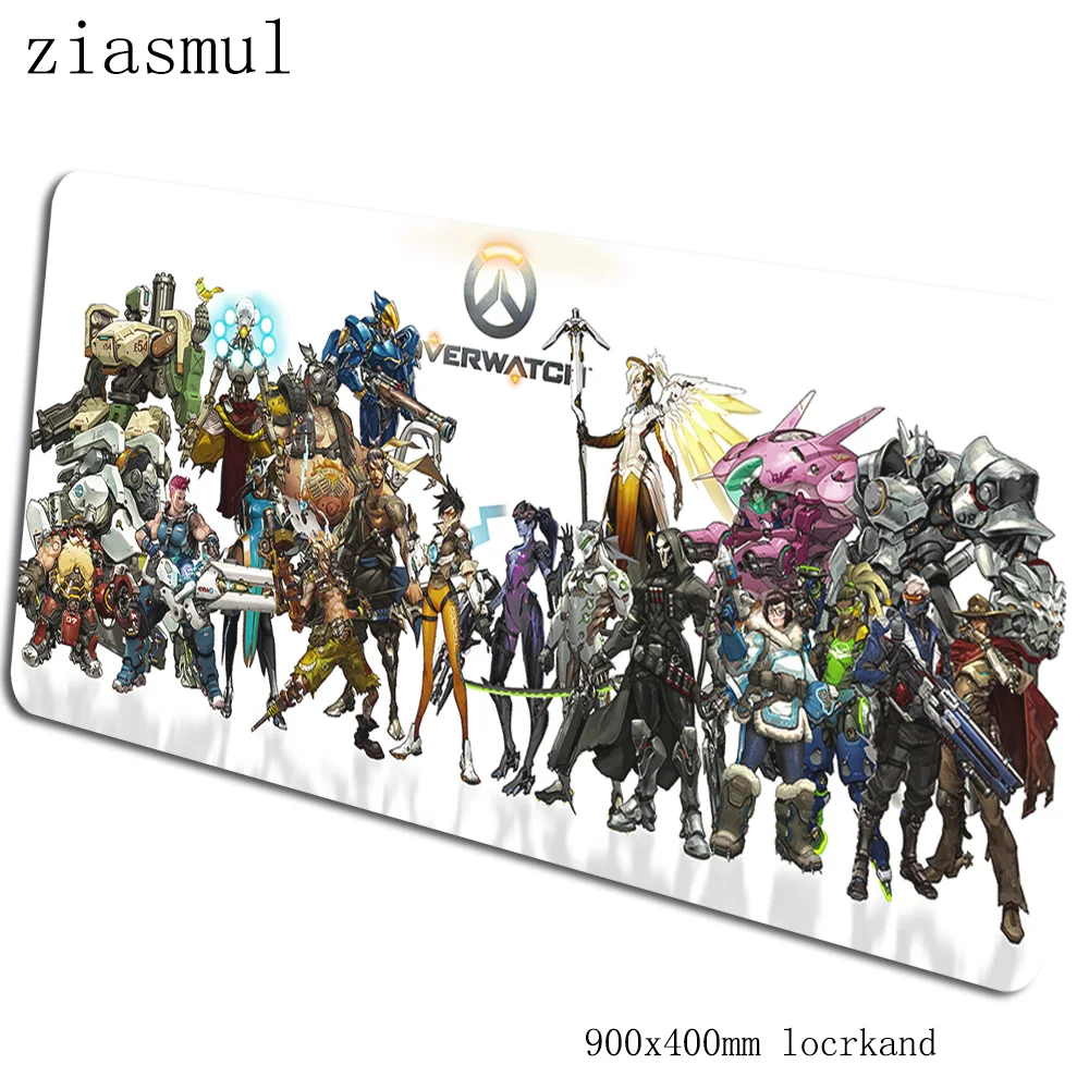 Overwatch коврик для мыши Инди поп компьютерный геймер Коврик для мыши 900x400x3 мм коврик для мыши с мультяшным рисунком эргономичный гаджет офисный стол коврики - Цвет: pattern 1
