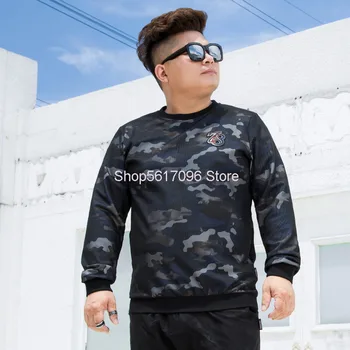 

Autumn Plus Fat Plus Men Sweater Leisure Camouflage Pullover Plus Fat Plus Men's Sweater Coat Extra Large Factory