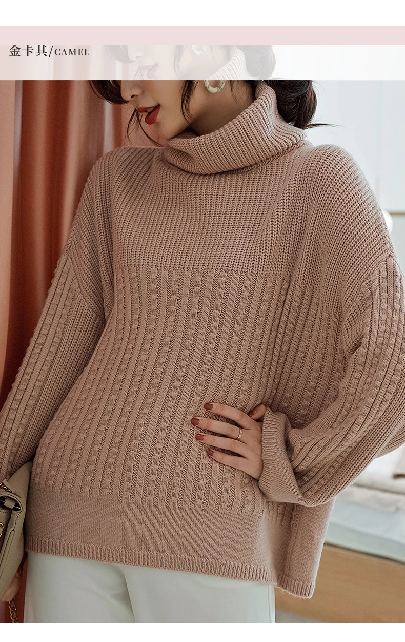 Addonee распродажа весенние осенние кашемировые свитера для женщин Модный сексуальный свободный свитер с высоким воротом шерстяной свитер плюс размер пуловер