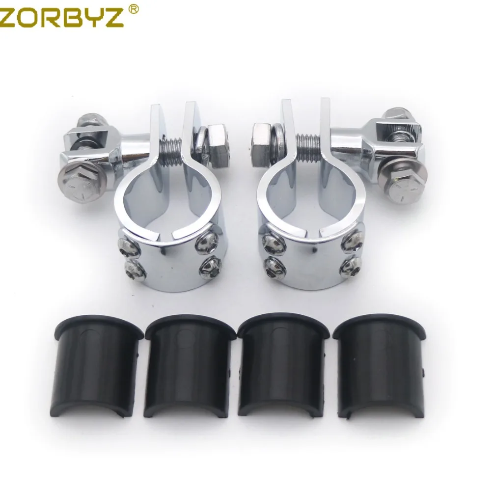 ZORBYZ мотоциклетные подножки зажимы защита двигателя бар Трубка Крепление для Harley Softail мужской Peg крепление