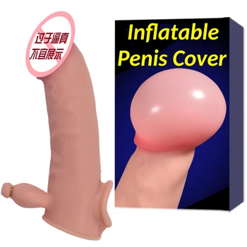 Inflatable Penis Dildo Pump Realistic Big Penis Sex Toys for Women Anal Butt Plug Gay Anus Dilator Masturbator for Women 2